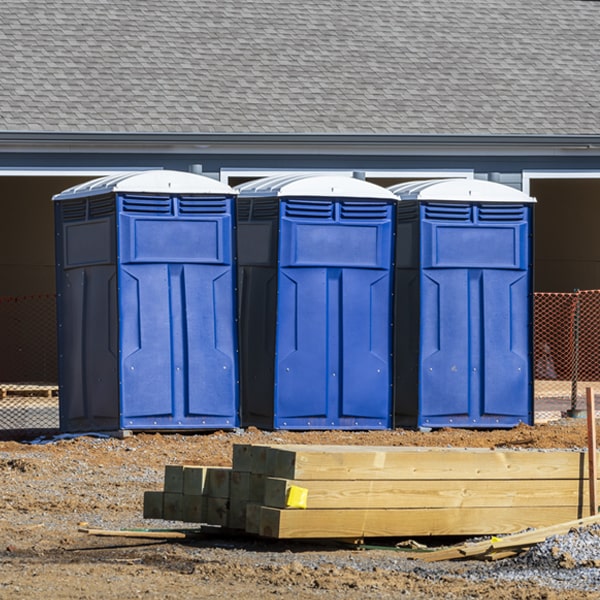 how can i report damages or issues with the porta potties during my rental period in Newlin PA